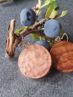 Blackthorn wood earrings