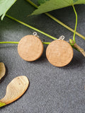 Sycamore wood earrings
