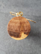 Elm wood earrings