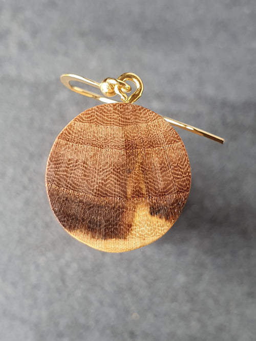 Elm wood earrings