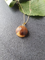 Elm wood necklace