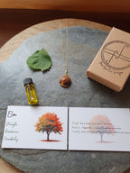 Elm wood necklace
