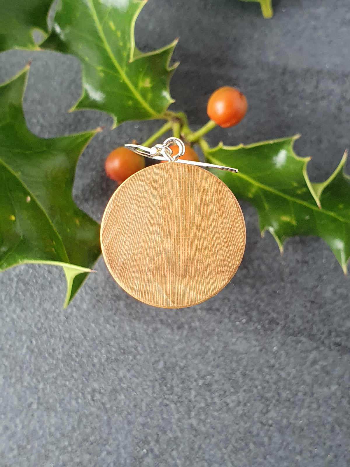 Holly wood earrings