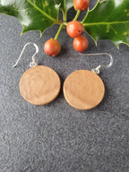 Holly wood earrings