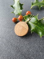 Holly wood necklace