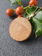 Holly wood necklace