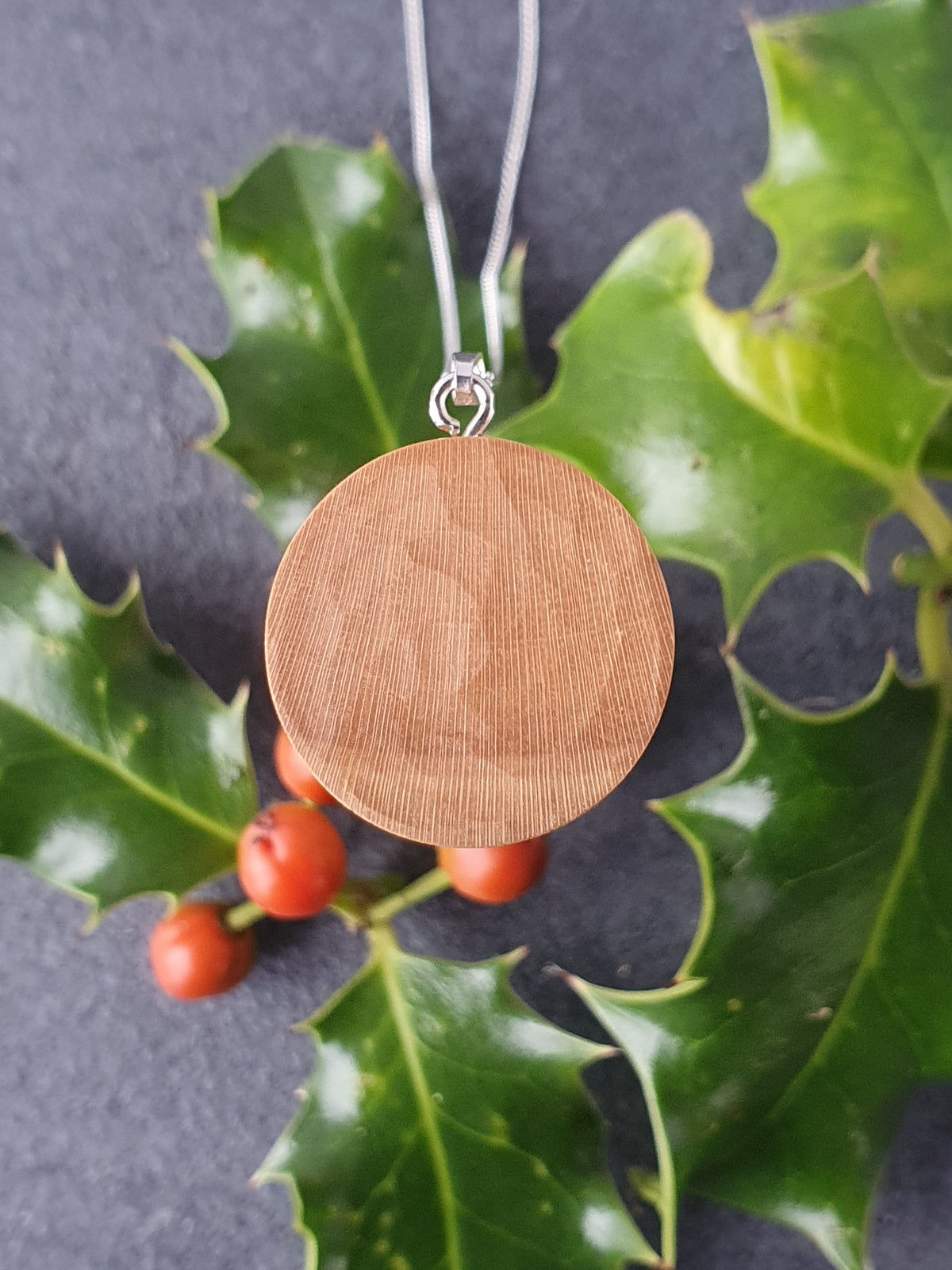 Holly wood necklace